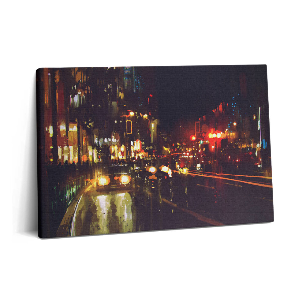 Obraz na plátně 60x40 cm Rozmazané malované město