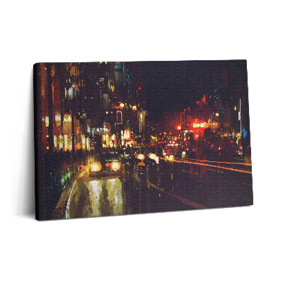 Obraz na plátně 60x40 cm Rozmazané malované město