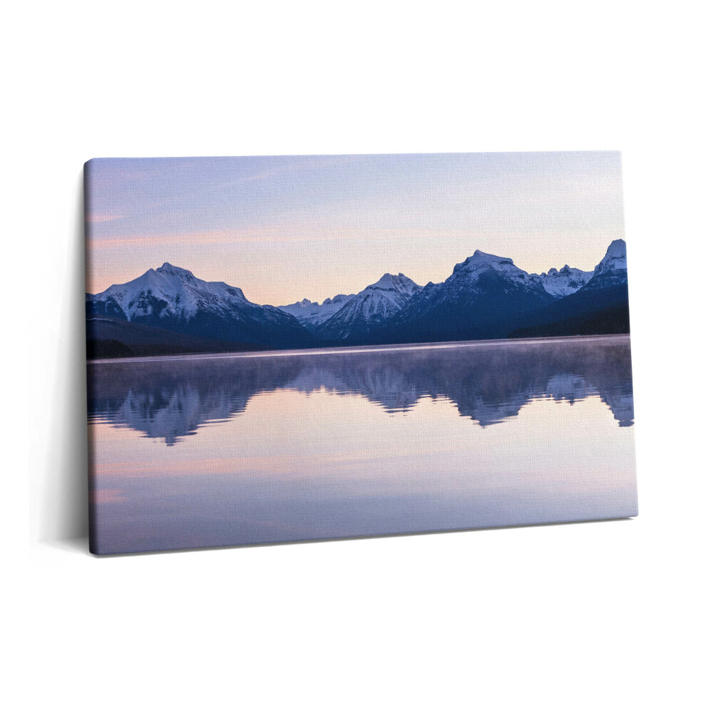 Obraz z fotografie na plátně 60x40 cm Odraz hor ve vodě