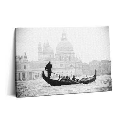 Obraz z fotografie na plátně 60x40 cm Gondola s výhledem na město