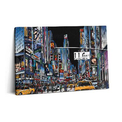 Obraz na plátně 60x40 cm Komiksová vize v New Yorku