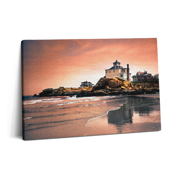 Obraz canvas 60x40 cm Shermanova chata na pobřeží