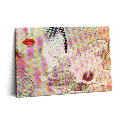 Obraz z fotografie na plátně 60x40 cm Popartová kreslená ilustrace