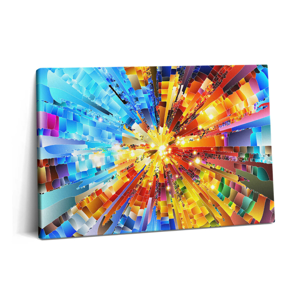 Obraz na plátně 60x40 cm 3D kompozice se sytými barvami