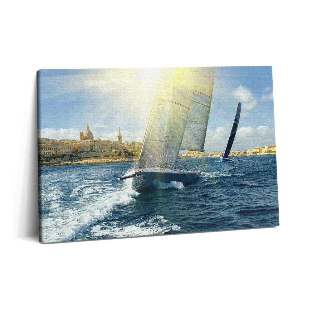 Obraz z fotografie na plátně 60x40 cm Plovoucí jachty