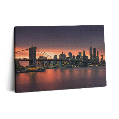 Obraz na plátně 60x40 cm East River v New Yorku