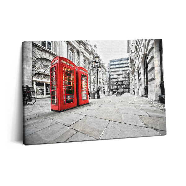 Obraz na plátně 60x40 cm Červené telefonní budky Londýn