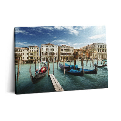 Obraz canvas 60x40 cm Gondoly Benátky Itálie