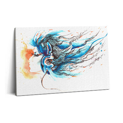 Obraz canvas 60x40 cm Ilustrace hudebních zvuků