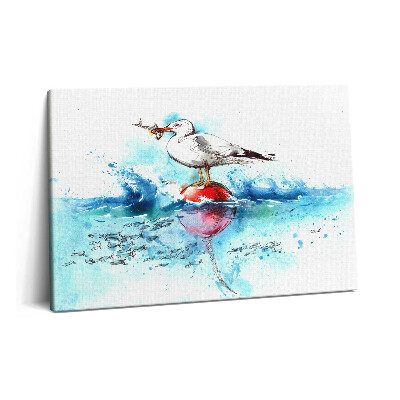 Obraz canvas 60x40 cm Malovaný racek