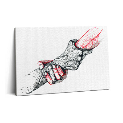 Obraz z fotografie na plátně 60x40 cm Drží se za ruce