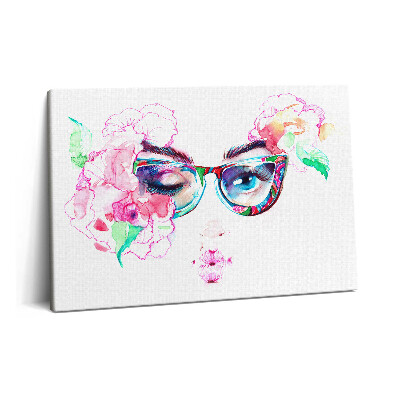 Obraz na plátně 60x40 cm Tvář ženy s brýlemi