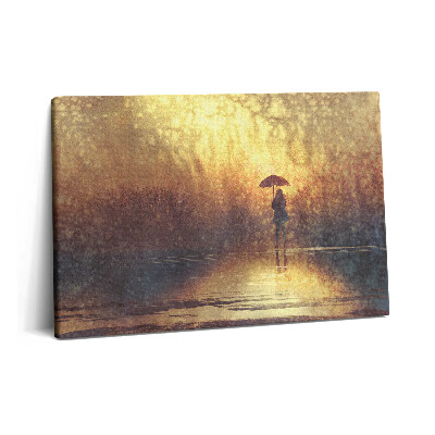 Obraz na plátně 60x40 cm Žena se slunečníkem