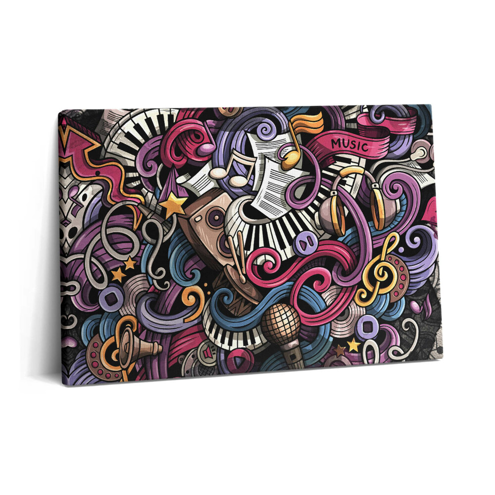 Obraz z fotografie na plátně 60x40 cm Hudební nástroje