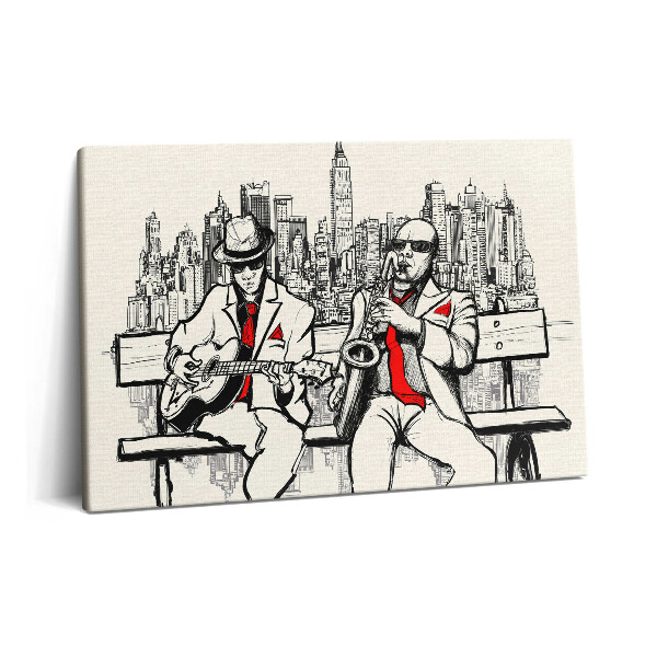 Obraz z fotografie na plátně 60x40 cm Jazz v New Yorku