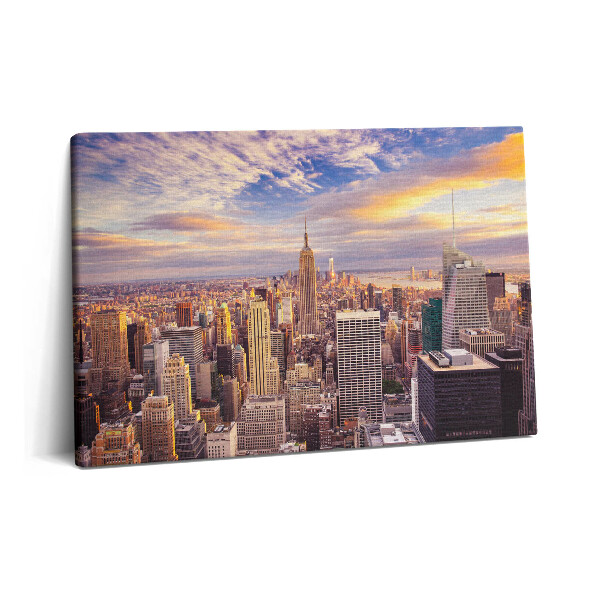 Obraz na plátně 60x40 cm Západ slunce v New Yorku