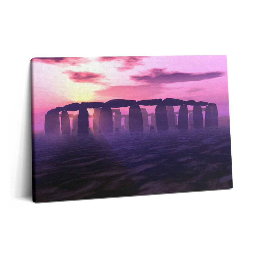 Obraz z fotografie na plátně 60x40 cm Západ slunce u Stonehenge