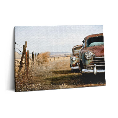 Obraz na plátně 60x40 cm Stará opuštěná auta