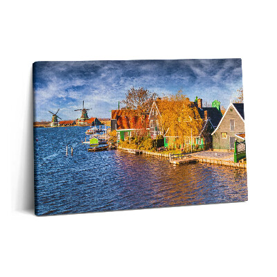 Obraz z fotografie na plátně 60x40 cm Architektura Nizozemska