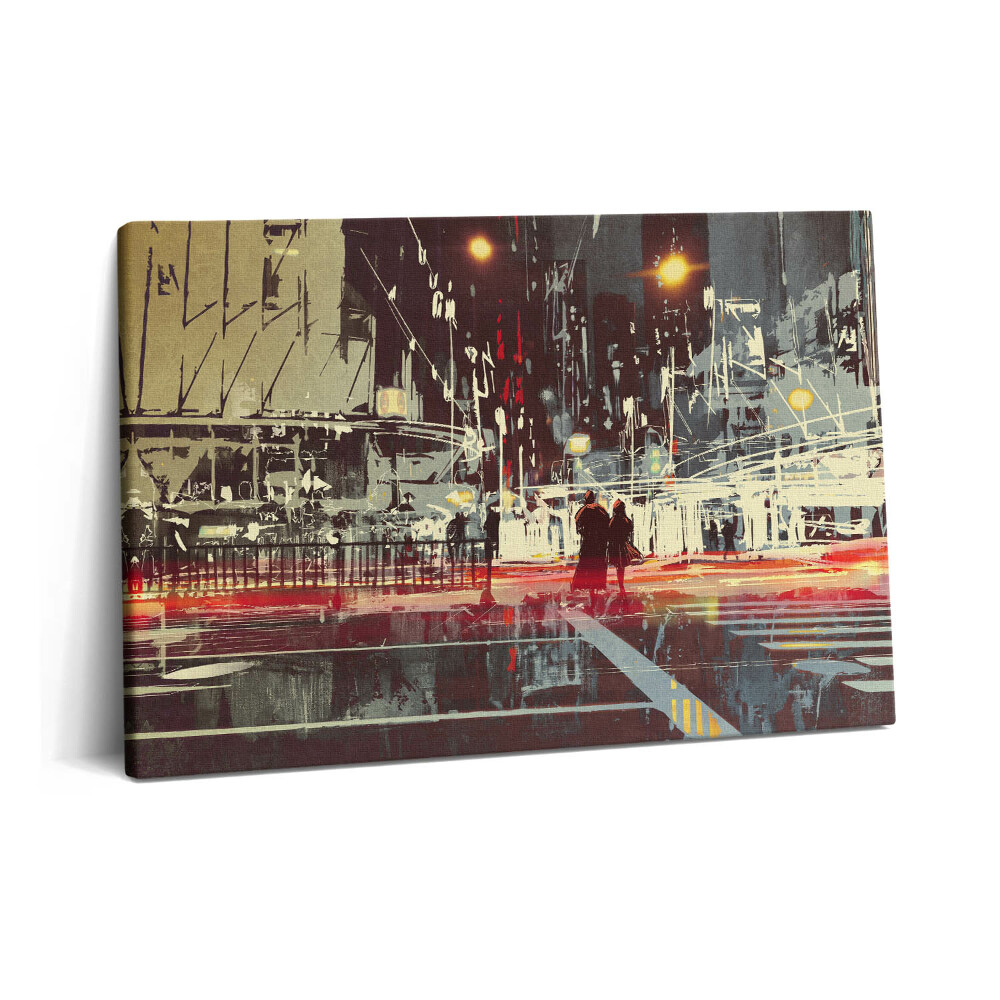 Obraz na plátně 60x40 cm Noční scéna města