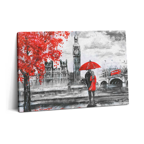 Obraz canvas 60x40 cm Panorama města s Big Benem v Londýně