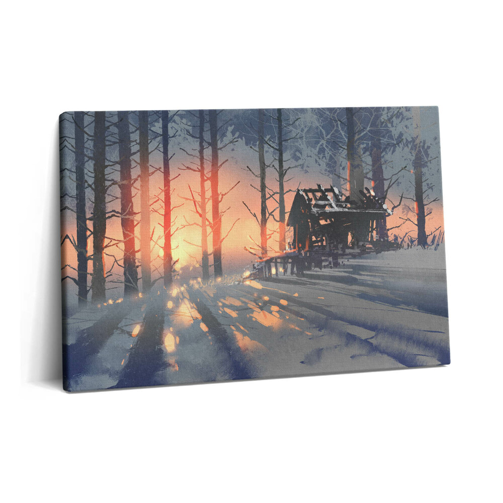 Obraz na plátně 60x40 cm Zimní krajina stromů