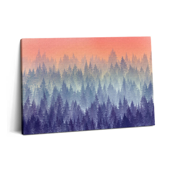 Obraz z fotografie na plátně 60x40 cm Les v mlze