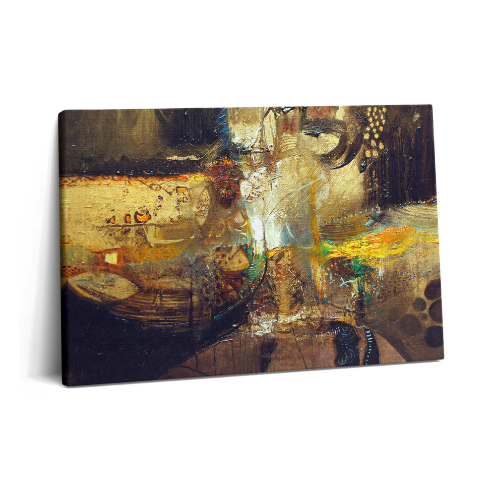 Obraz canvas 60x40 cm Malovaná barevná abstrakce