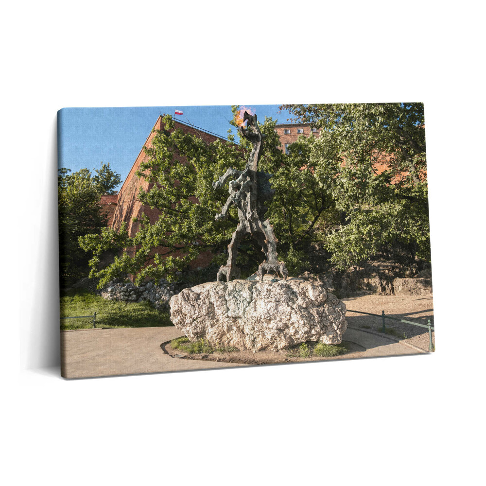 Obraz na plátně 60x40 cm Krakovský památník Wawelského draka