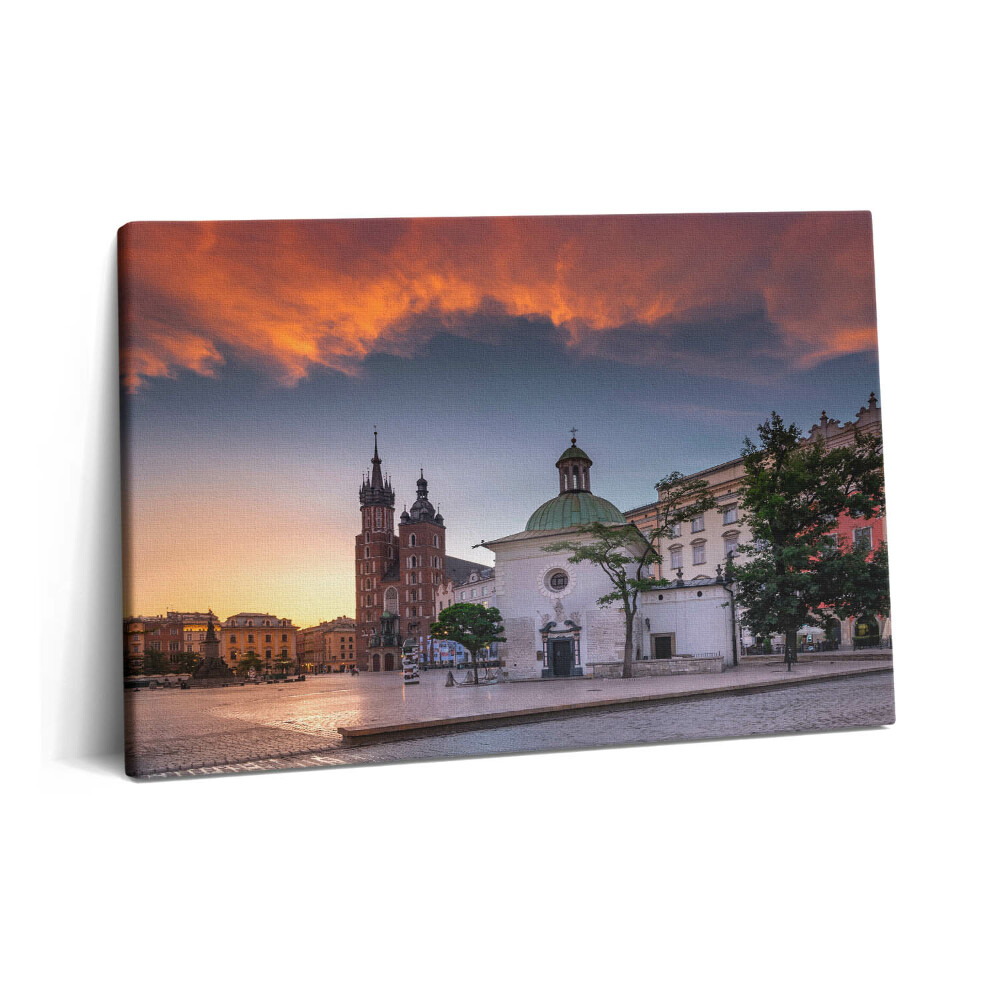Obraz z fotografie na plátně 60x40 cm Hlavní krakovské tržiště