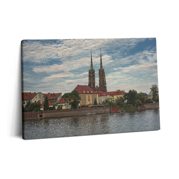 Obraz z fotografie na plátně 60x40 cm Kostel v Breslau