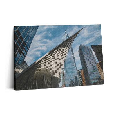 Obraz z fotografie na plátně 60x40 cm Mrakodrapy v New Yorku