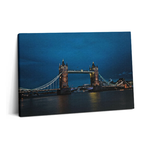 Obraz na plátně 60x40 cm Tower Bridge v Londýně v noci