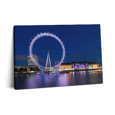 Obraz na plátně 60x40 cm Ruské kolo London Eye Londýn