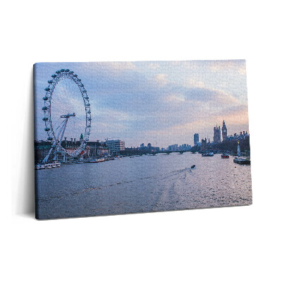 Obraz canvas 60x40 cm Panorama města London Eye