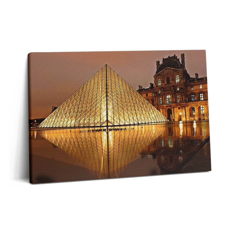 Obraz na plátně 60x40 cm Muzeum Louvre v Paříži