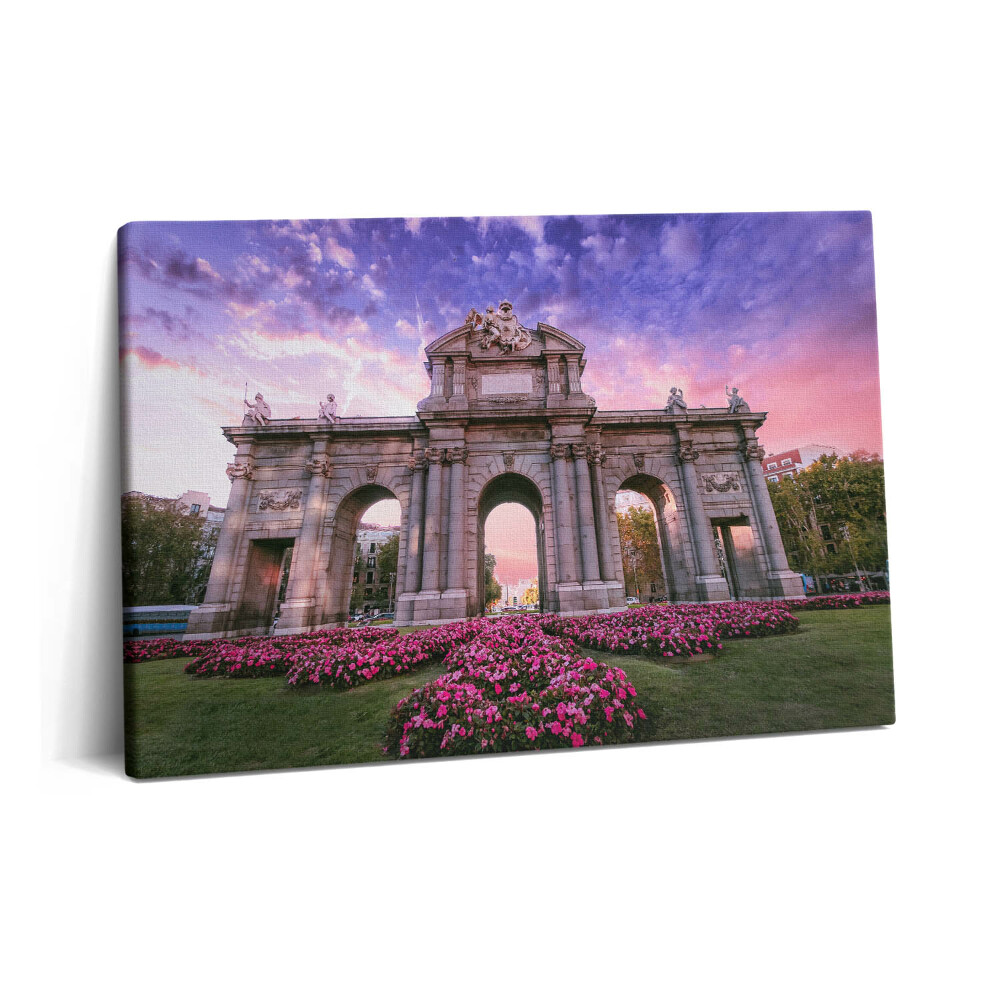 Obraz z fotografie na plátně 60x40 cm Dveře Alcaly Madrid