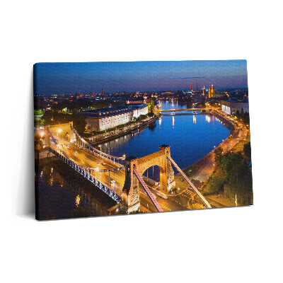 Obraz canvas 60x40 cm Vratislav v noci