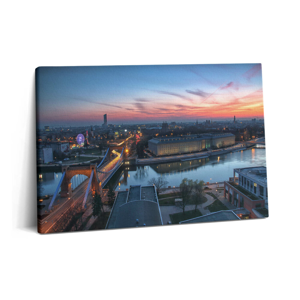 Obraz z fotografie na plátně 60x40 cm Vratislav z ptačí perspektivy