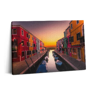 Obraz canvas 60x40 cm Lodě a voda v Itálii