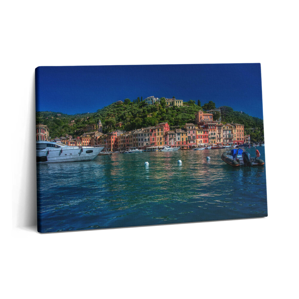 Obraz canvas 60x40 cm Lodě plující v Portofinu