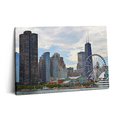 Obraz na plátně 60x40 cm Krajina v Chicagu