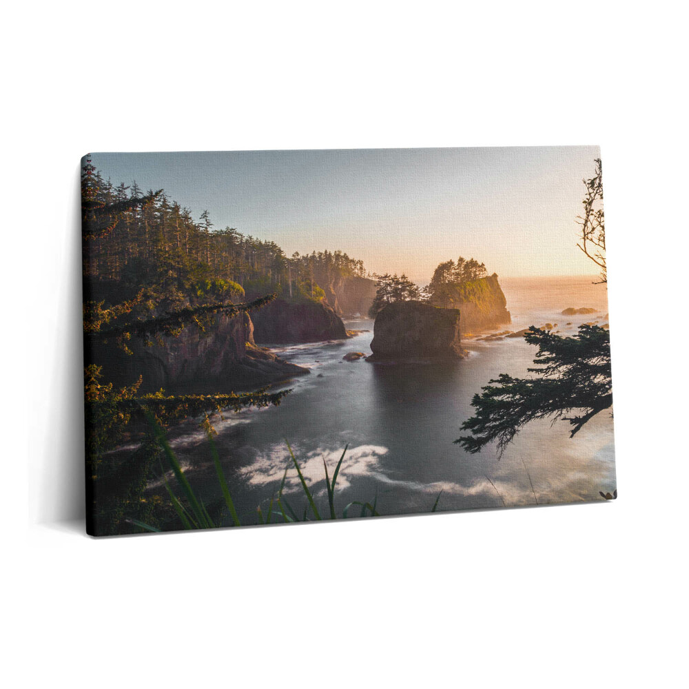 Obraz na plátně 60x40 cm Krajina skal a západ slunce