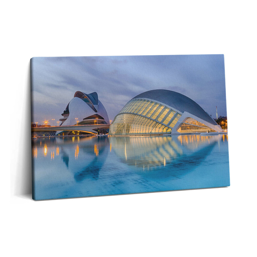 Obraz canvas 60x40 cm Město při západu slunce