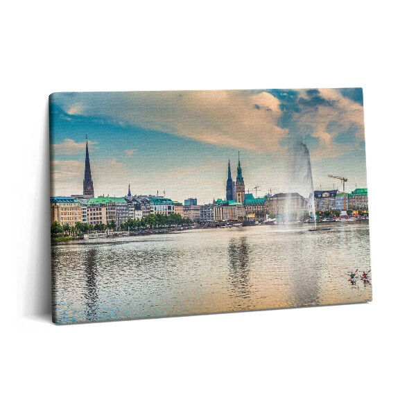 Obraz na plátně 60x40 cm Binnenalster v Hamburku