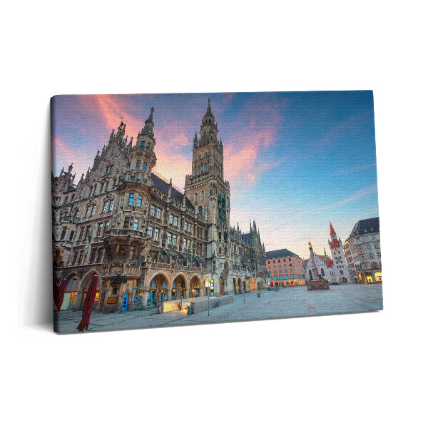 Obraz z fotografie na plátně 60x40 cm Mariánské náměstí v Mnichově