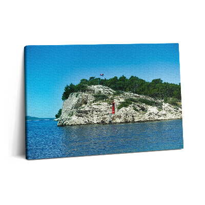 Obraz z fotografie na plátně 60x40 cm Split Chorvatsko Malebná trasa