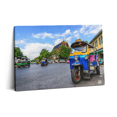 Obraz z fotografie na plátně 60x40 cm Tuk tuk taxi v Bangkoku