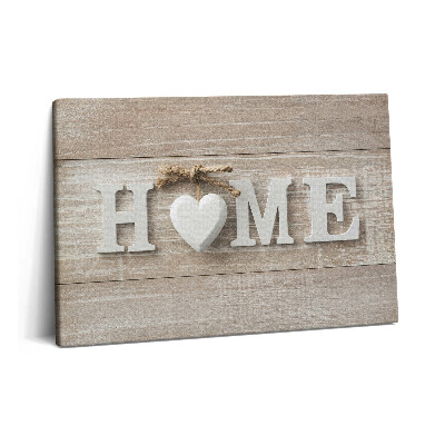 Obraz canvas 60x40 cm Nápis na domě