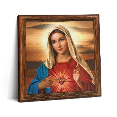 Obraz na plátně 60x60 cm Neposkvrněné srdce Panny Marie